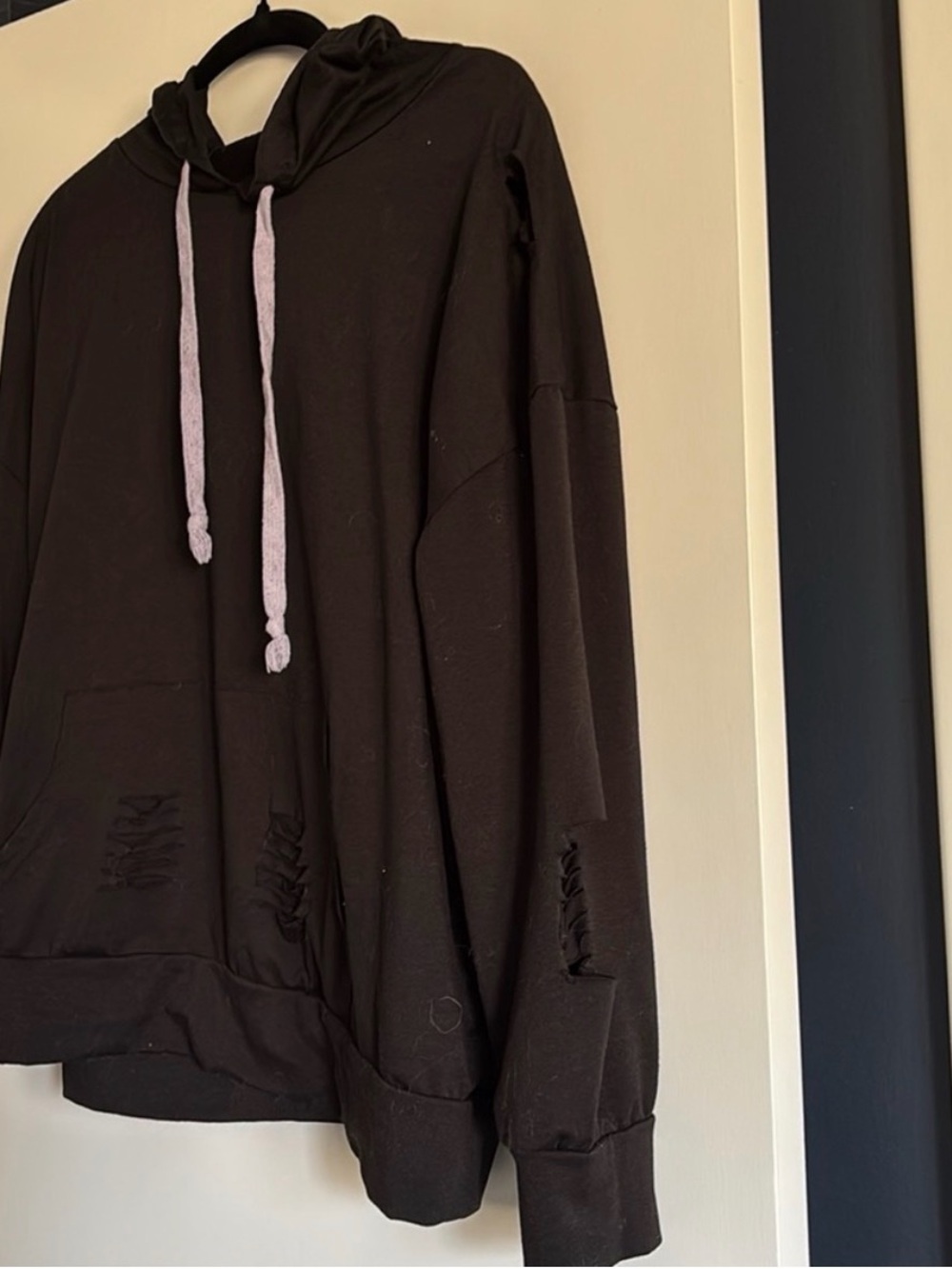 SHEIN Distressed Hoodie